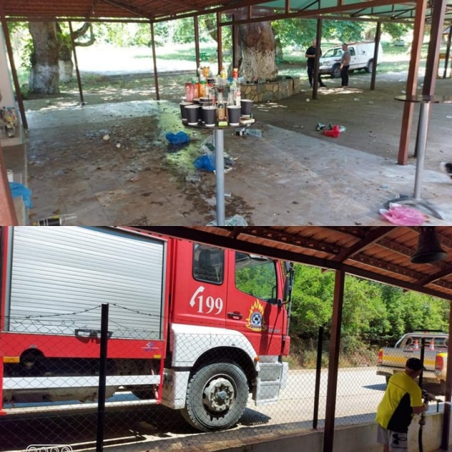 Εικόνες ντροπής στη Νιγρίτα: Άγνωστοι μετέτρεψαν παρεκκλήσι σε μπαρ - Δείτε φωτογραφίες