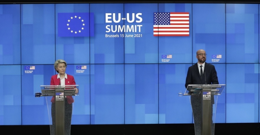 Σύνοδος Κορυφής ΕΕ-ΗΠΑ: Είμαστε αποφασισμένοι για «βιώσιμη αποκλιμάκωση στην Ανατολική Μεσόγειο»