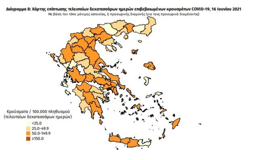 Κορωνοϊός: Στα 549 τα νέα κρούσματα - 330 οι διασωληνωμένοι, 13 θάνατοι