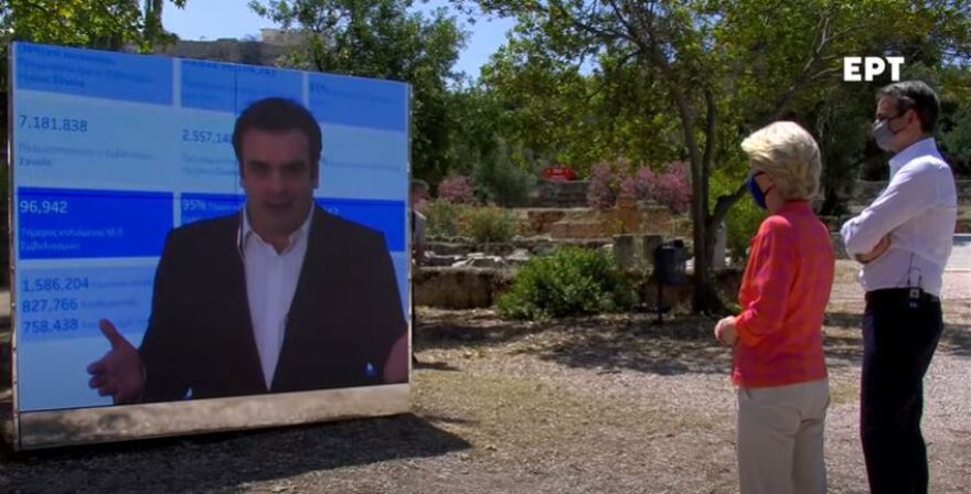 Μητσοτάκης – Φον ντερ Λάιεν στην Αρχαία Αγορά: «Ένα όραμα ετών γίνεται πραγματικότητα»