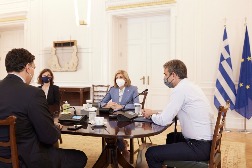 Συνάντηση Μητσοτάκη - Κυριακίδου: Έχουμε αρκετά εμβόλια σε περίπτωση που χρειαστεί και ενισχυτική δόση