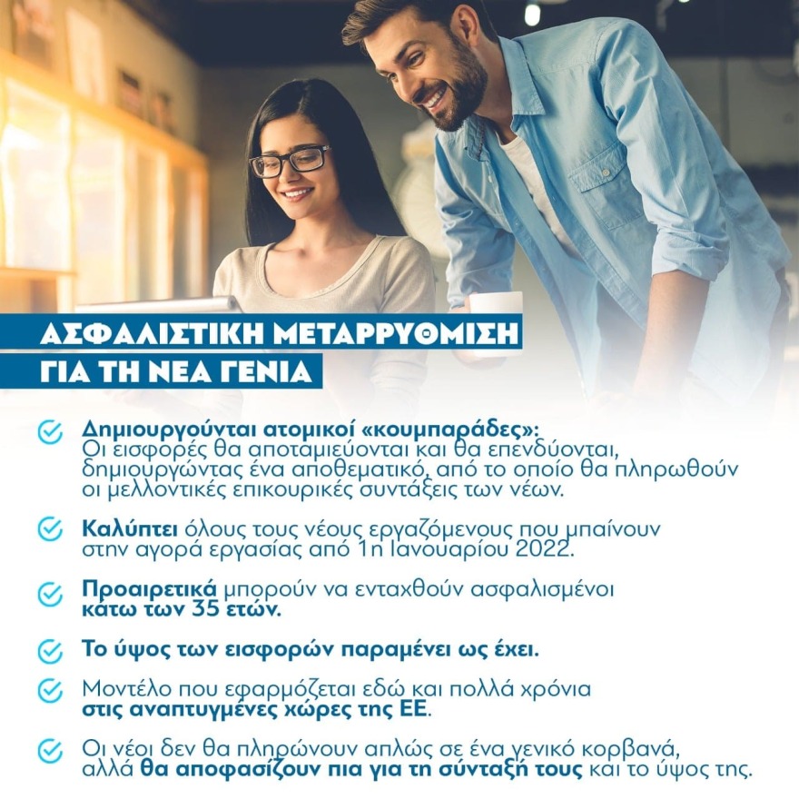 Παρουσιάστηκε το ασφαλιστικό νομοσχέδιο: «Παρέμβαση που θα αυξήσει τις συντάξεις των νέων»