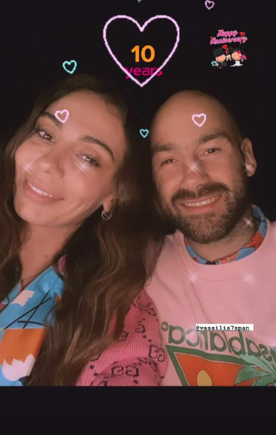 Ολυμπία Χοψονίδου - Βασίλης Σπανούλης: Έκλεισαν δέκα χρόνια γάμου - Δείτε την φωτογραφία
