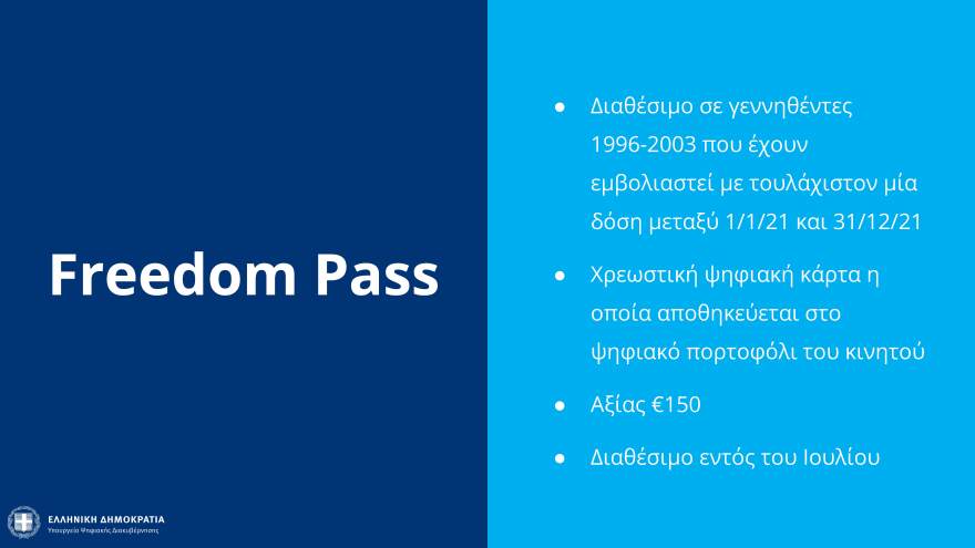 Μητσοτάκης: Προπληρωμένη κάρτα ύψους 150 ευρώ σε εμβολιασμένους νέους ηλικίας 18-25 ετών