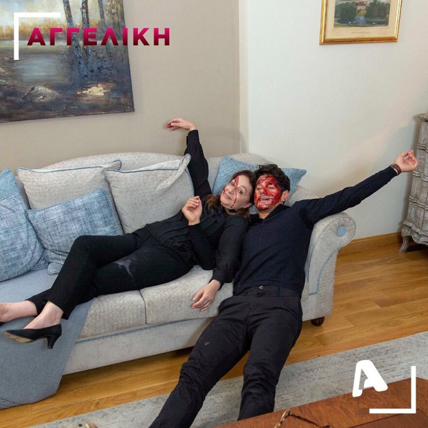 Αγγελική: Αδημοσίευτες φωτογραφίες από τα παρασκήνια της σκηνής που η Αθηνά σκοτώνει το γιο της