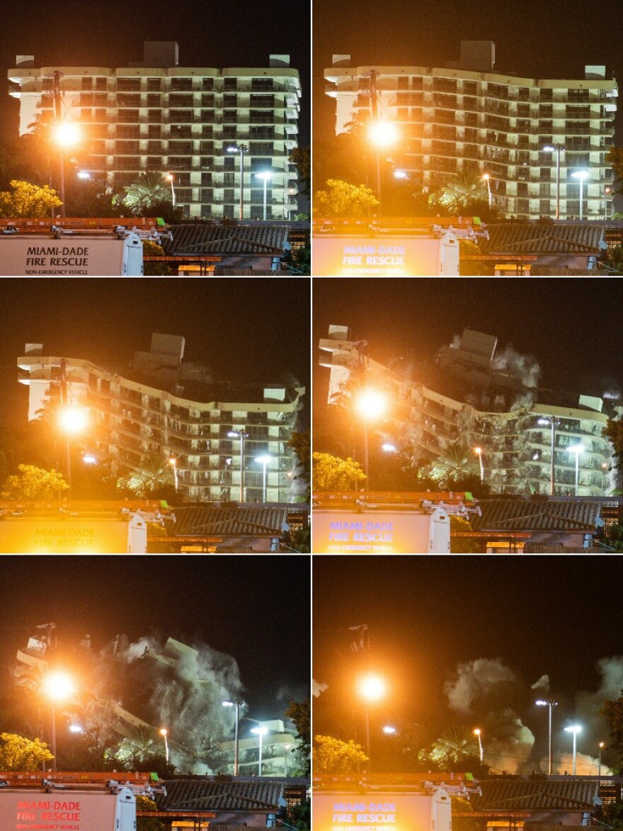 Κατάρρευση κτιρίου στη Φλόριντα: Κατεδαφίστηκε με ελεγχόμενη έκρηξη το τμήμα που παρέμενε όρθιο - Δείτε βίντεο