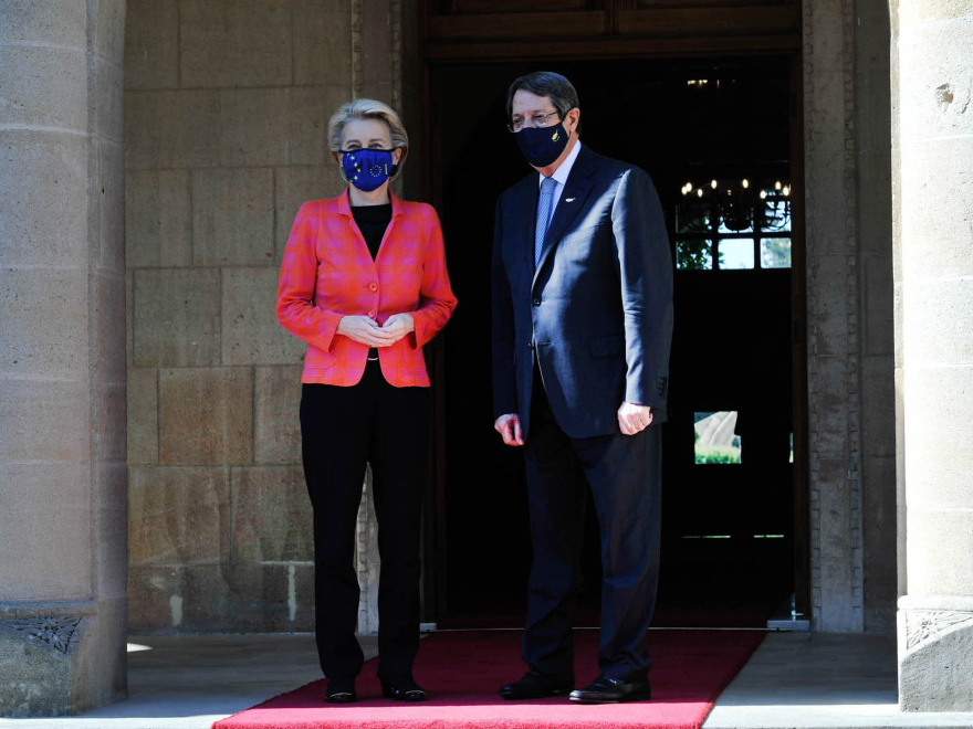 Συνάντηση Φον Ντερ Λάιεν - Αναστασιάδη: Στην Κομισιόν το θέμα δημιουργίας βάσης rescEU στην Κύπρο