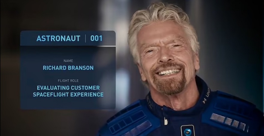 Ρίτσαρντ Μπράνσον: Την Κυριακή η πτήση στο διάστημα – Κερδίζει τη μάχη με τον Τζεφ Μπέζος