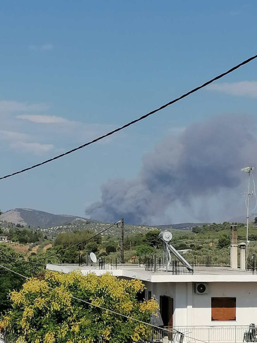 Φωτιά στην Αλμυρή Κορινθίας: Καλύτερη η εικόνα από το πύρινο μέτωπο - Συνεχίζεται η επιχείρηση 