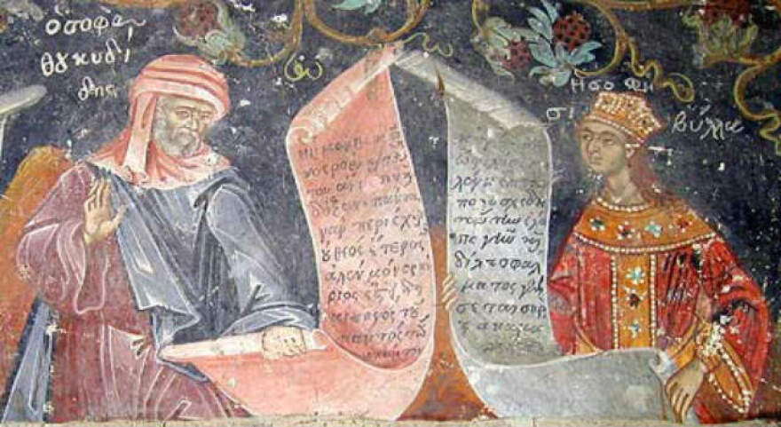 Αρχαίοι Έλληνες φιλόσοφοι σε τοιχογραφίες χριστιανικών ναών μαζί με αγίους!