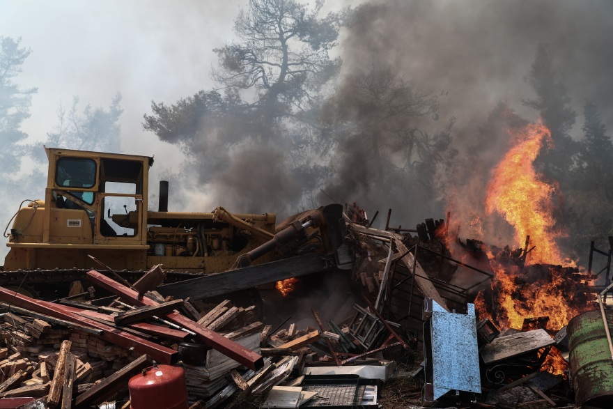 Φωτιά στη Σταμάτα: Ξεκίνησε από μελίσσια; - Πώς αποφεύχθηκαν τα χειρότερα - Μετράνε τις ζημιές οι κάτοικοι