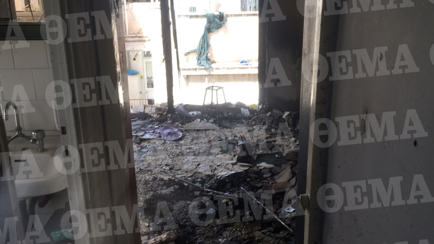 Πατήσια: Η έκρηξη ισοπέδωσε το διαμέρισμα που σκοτώθηκαν γιαγιά και εγγονός - Δείτε βίντεο