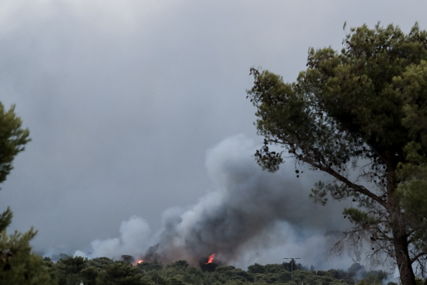 Φωτιά στη Βαρυμπόμπη: Δείτε βίντεο και φωτογραφίες από την πύρινη κόλαση