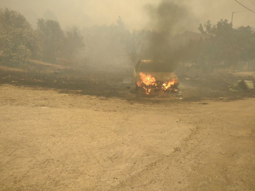 Φωτιά στην Εύβοια: Ανεξέλεγκτο το μέτωπο στις Ροβιές - Κάηκαν σπίτια - Απομάκρυναν κόσμο με πλοία