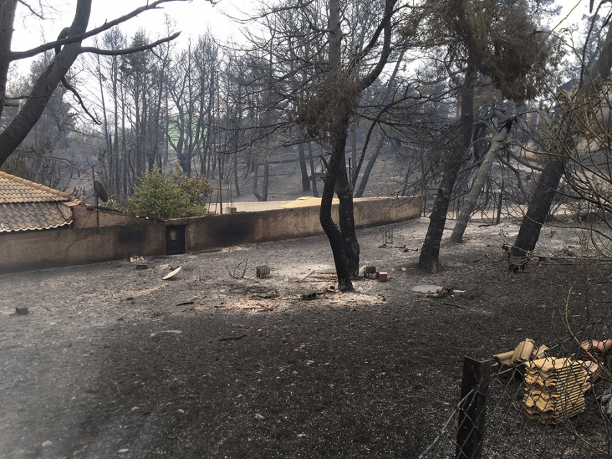 Φωτιά στην Αττική - Αγώνας δρόμου για να ελεγχθούν τα μέτωπα στις Αφίδνες - Καμένα σπίτια και αυτοκίνητα στη Δροσοπηγή (βίντεο + φωτογραφίες)