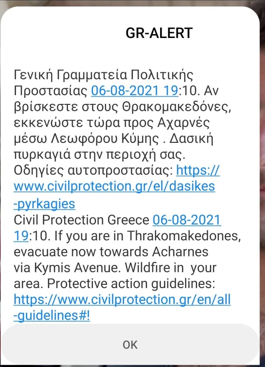 Μαλακάσα: Οι φλόγες πέρασαν την εθνική προς Ωρωπό - Αίτημα να εκκενωθεί το Μαρκόπουλο 