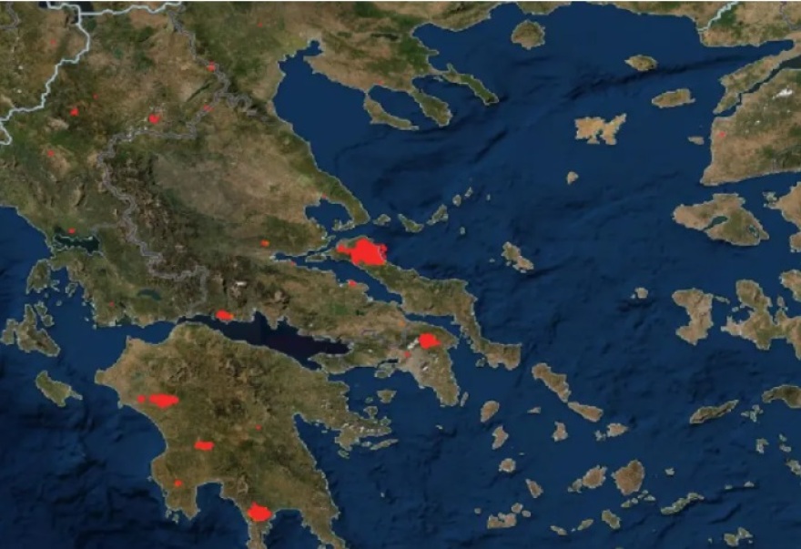 Φωτιές στην Ελλάδα και την Ανατολική Μεσόγειο: Η κλιματική αλλαγή δείχνει τα «δόντια» της