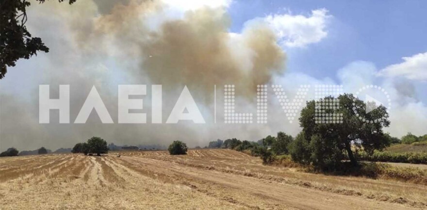 Ηλεία: Μεγάλο μέτωπο φωτιάς - Μήνυμα 112 να εκκενωθούν οι περιοχές Δούκα, Μηλιές