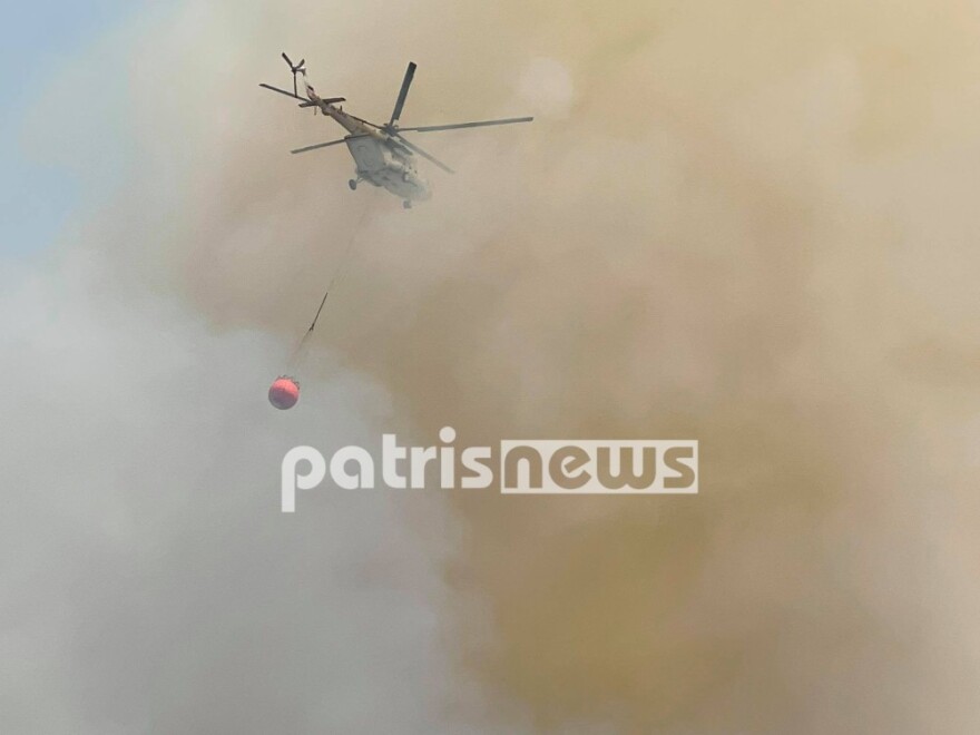 Φωτιά στην Ηλεία: Μεγάλη αναζωπύρωση σε Νεμούτα και Αρχαία Πίσα - Πληροφορίες για εγκλωβισμένους