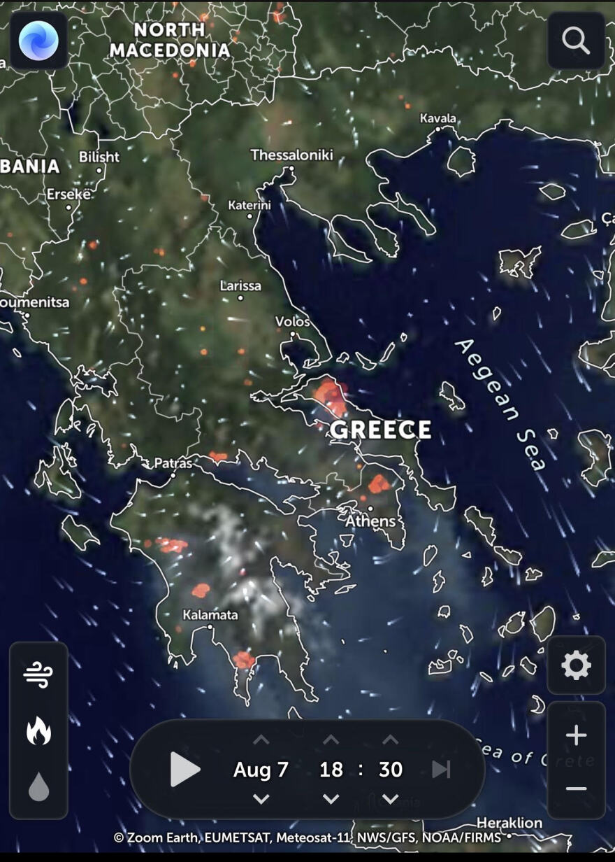 Copernicus: Ρεκόρ πυρκαγιών σε όλη την Ευρώπη -  Θερμοκρασίες ρεκόρ κατέγραψε ο Ιούλιος 