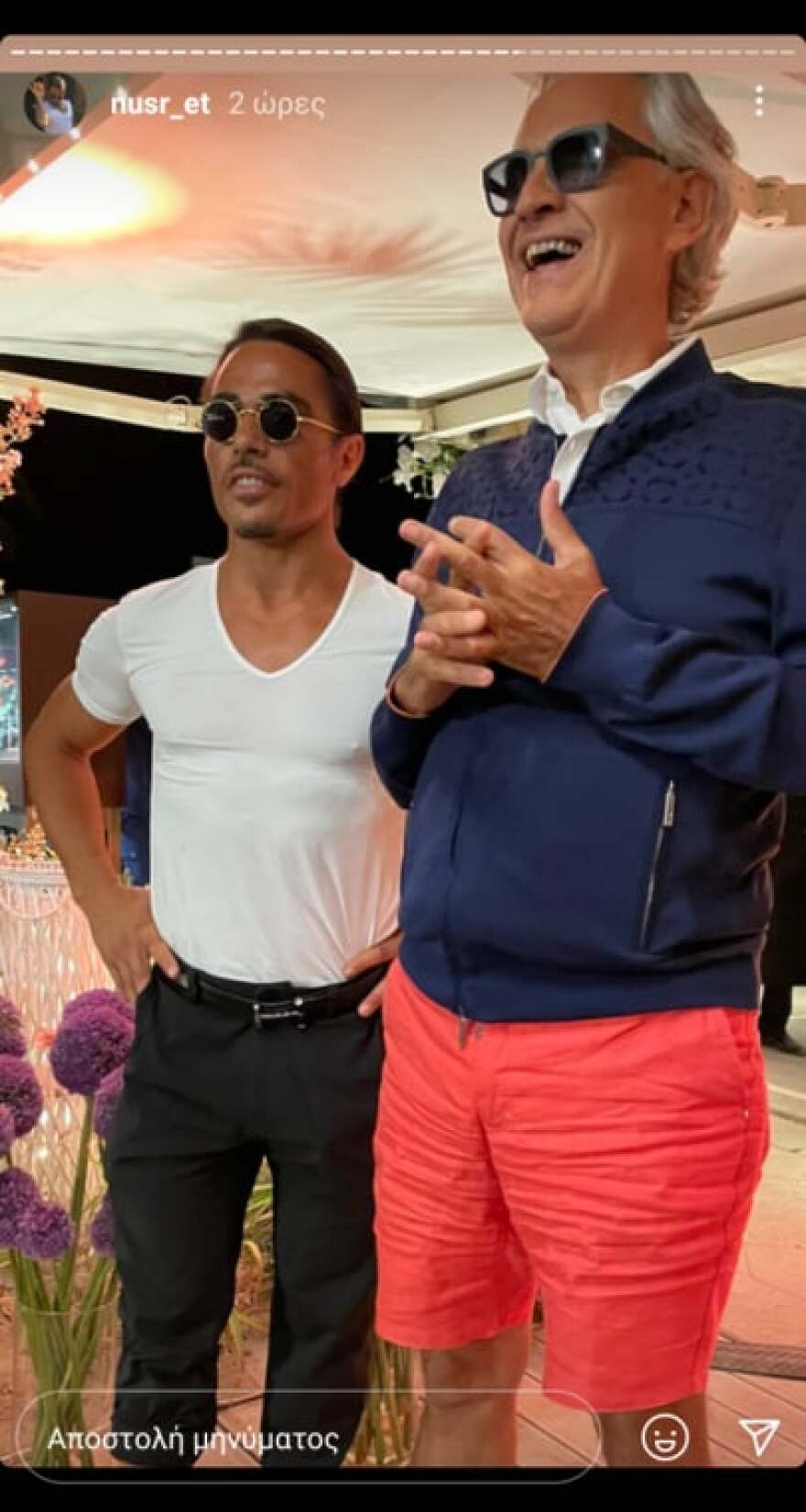 Ο Salt Bae γιόρτασε τα γενέθλιά του υπό τoυς ήχους του Αντρέα Μποτσέλι