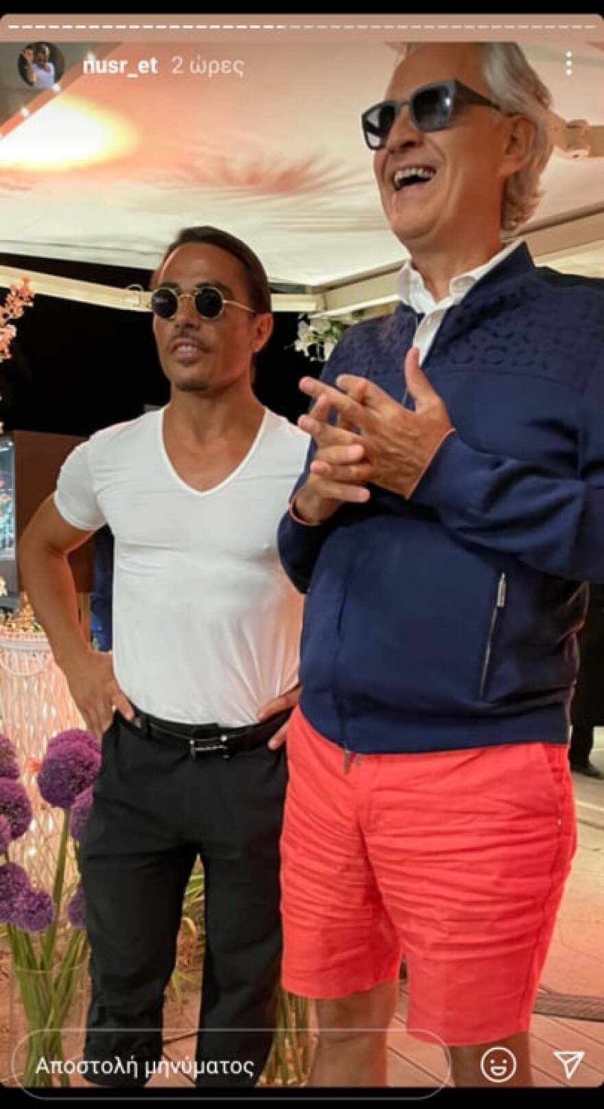 Ο Salt Bae γιόρτασε τα γενέθλιά του υπό τoυς ήχους του Αντρέα Μποτσέλι