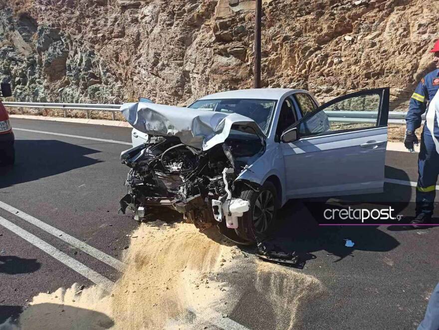 Κρήτη: Σοβαρό τροχαίο στον ΒΟΑΚ - Τρεις τραυματίες