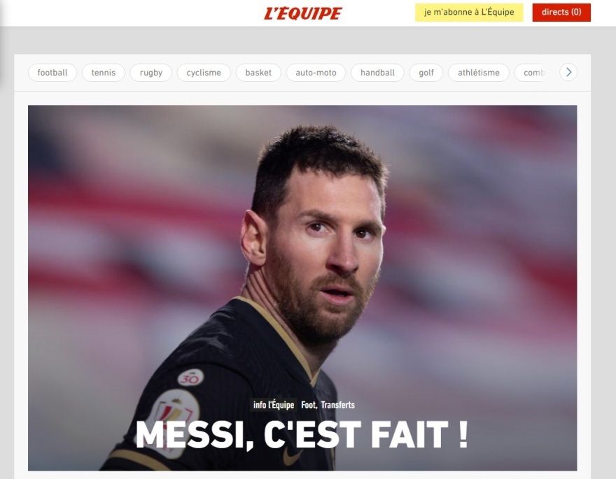 Λιονέλ Μέσι: «Τελείωσε» η μεταγραφή του Αργεντινού σούπερ σταρ στην Παρί - Φτάνει το απόγευμα στην «Πόλη του Φωτός»