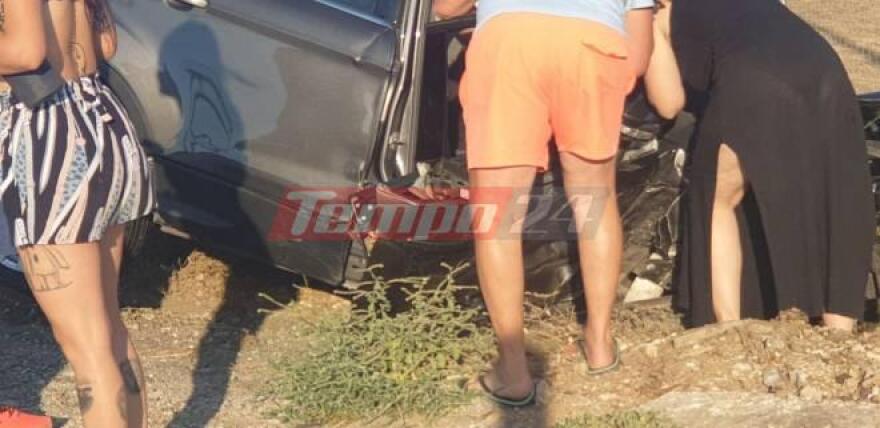 Σοβαρό τροχαίο στην Πατρών-Πύργου: Μετωπική σύγκρουση αυτοκινήτων με έναν τραυματία