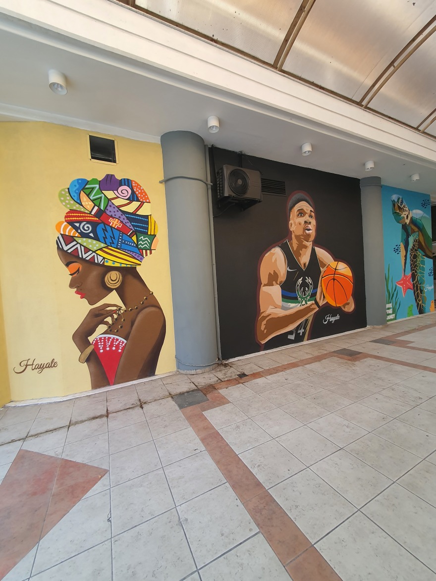 Θεσσαλονίκη: Mural με τη μορφή του Αντετοκούνμπο από τον street artist «Hayate» - Φωτογραφίες