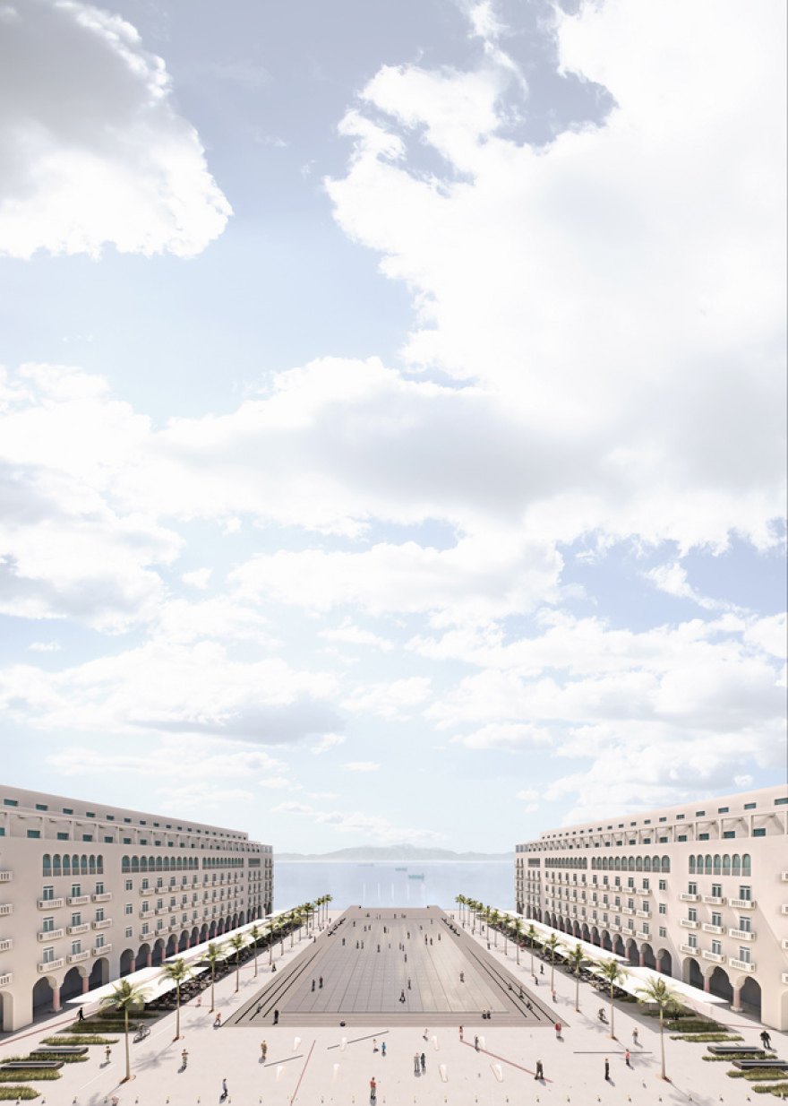 Θεσσαλονίκη:  Ανάπλαση της Πλατείας Αριστοτέλους με νερό και «Δωμάτια» με φοίνικες - Σε ομάδα του ΕΜΠ το 1ο βραβείο