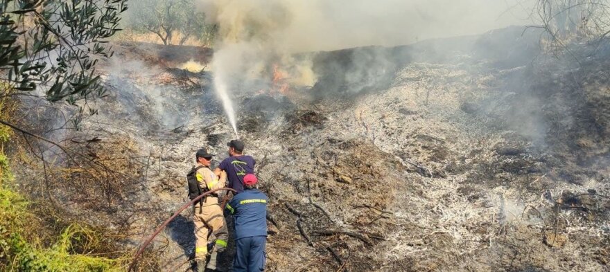 Ζάκυνθος: Φωτιά κοντά στην κοινότητα Αργάσι
