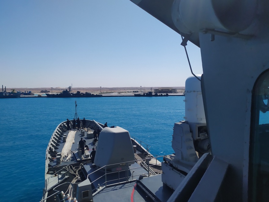 Στη ναυτική βάση Gargoub της Αιγύπτου κατέπλευσε η φρεγάτα «Σαλαμίς»
