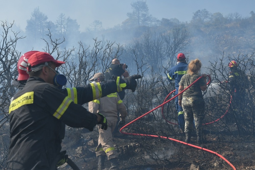 Φωτιά στα Βίλια: Μάχη με τα μποφόρ και τις αναζωπυρώσεις - Σε ύφεση το πύρινο μέτωπο