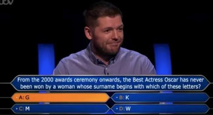 Η χειρότερη ερώτηση που έγινε ποτέ στο «γίνε εκατομμυριούχος» (pic)