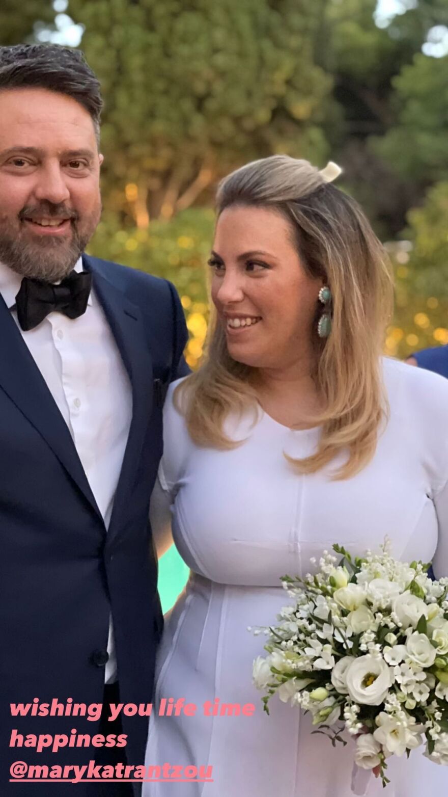 Μαίρη Κατράντζου: Ο παραμυθένιος γάμος μετά από 19 χρόνια σχέσης