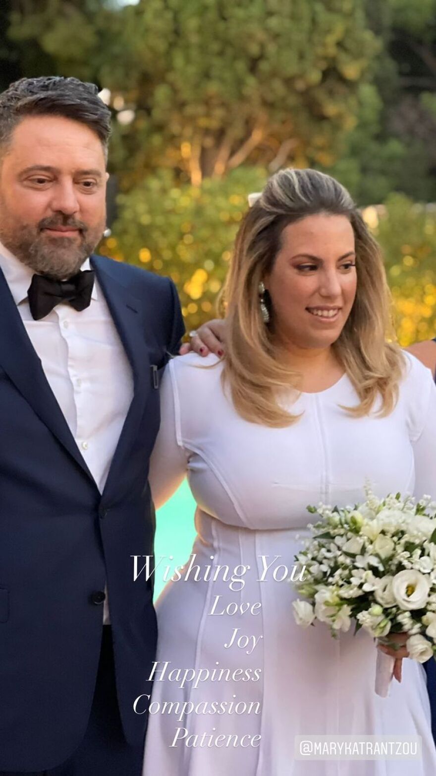 Μαίρη Κατράντζου: Ο παραμυθένιος γάμος μετά από 19 χρόνια σχέσης