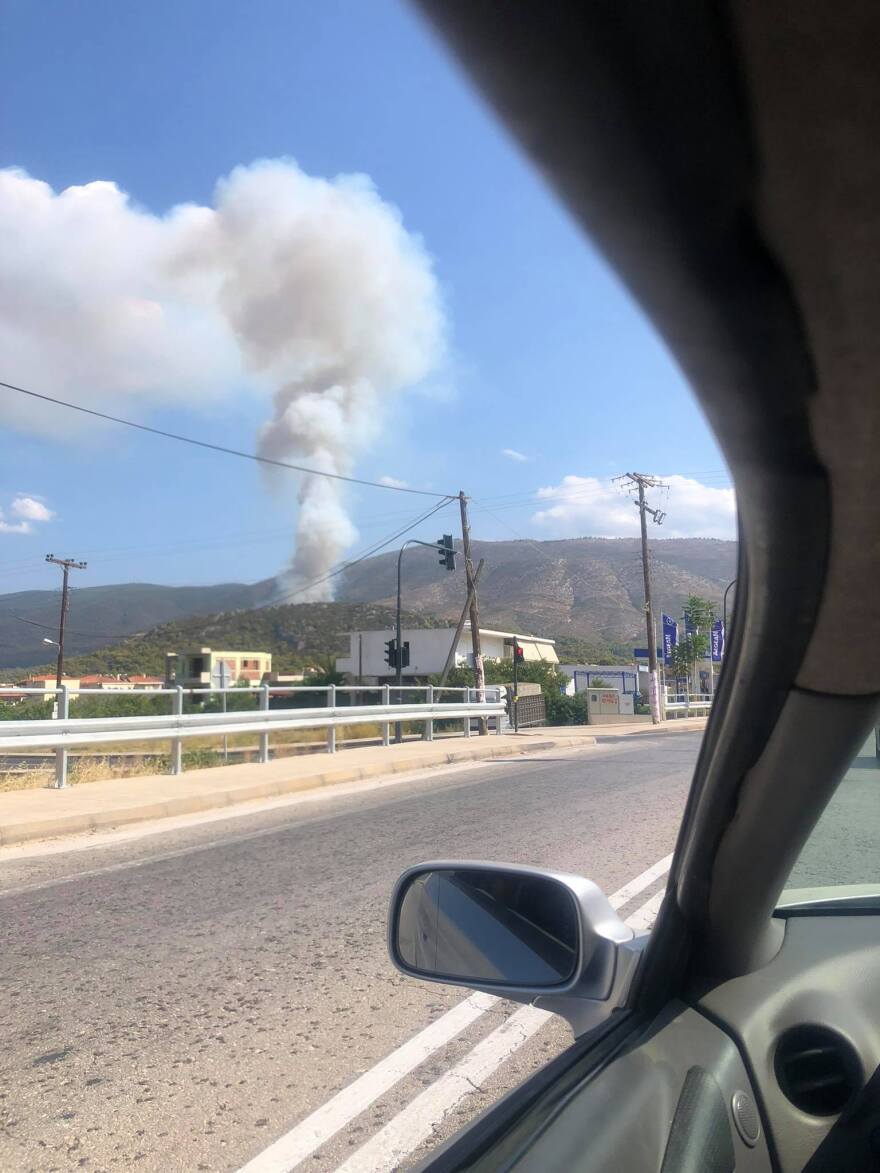 Κορινθία: Φωτιά σε δασική έκταση κοντά στα Βλασαίικα - Επιχειρούν και εναέρια μέσα