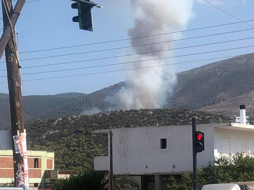 Κορινθία: Φωτιά σε δασική έκταση κοντά στα Βλασαίικα - Επιχειρούν και εναέρια μέσα