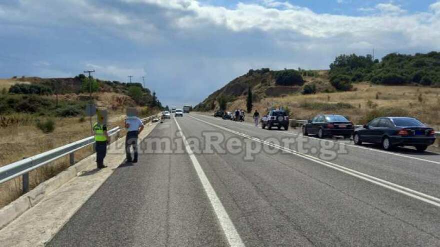 Δομοκός: Σοβαρό τροχαίο με μηχανή - Στο νοσοκομείο ο οδηγός