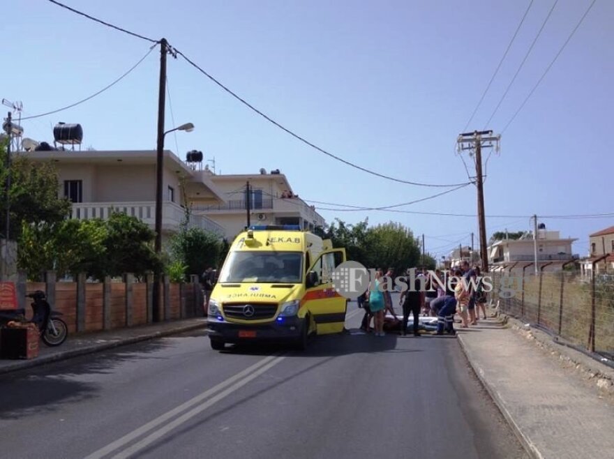 Χανιά: Τροχαίο ατύχημα με θύμα ντελιβερά - Τραυματίστηκε σοβαρά στο κεφάλι - Δείτε φωτογραφίες