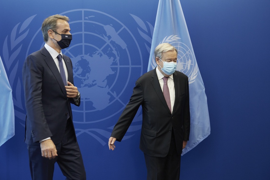 Μητσοτάκης σε Γκουτέρες: Μοναδικό πλαίσιο για λύση στο Κυπριακό τα ψηφίσματα του ΟΗΕ