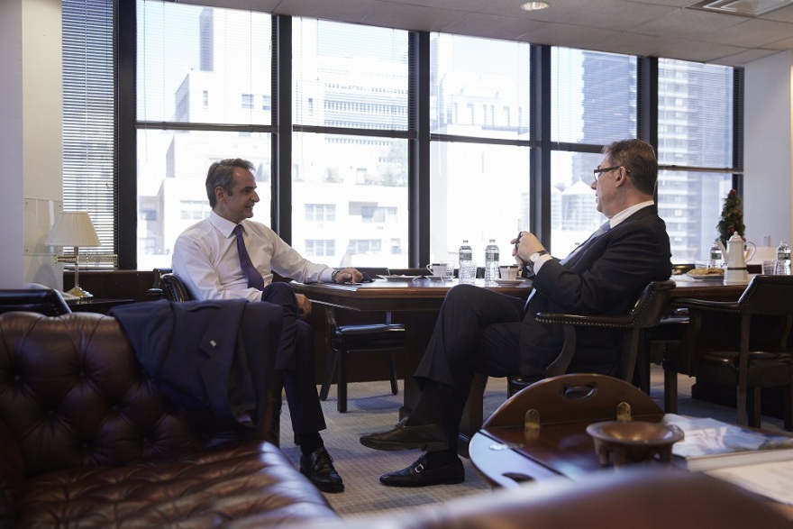 Μητσοτάκης - Μπουρλά συζήτησαν για τις επενδύσεις της Pfizer στη Θεσσαλονίκη