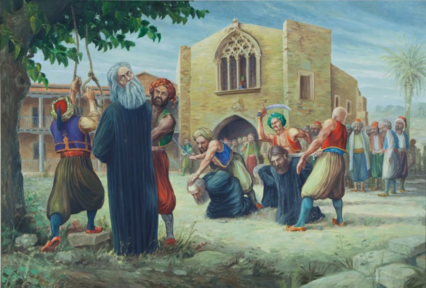 Οι σφαγές των Ελλήνων από τους Τούρκους σε Κωνσταντινούπολη,Σμύρνη, Κυδωνίες, Κύπρο, Κουσάντασι και αλλού το 1821 