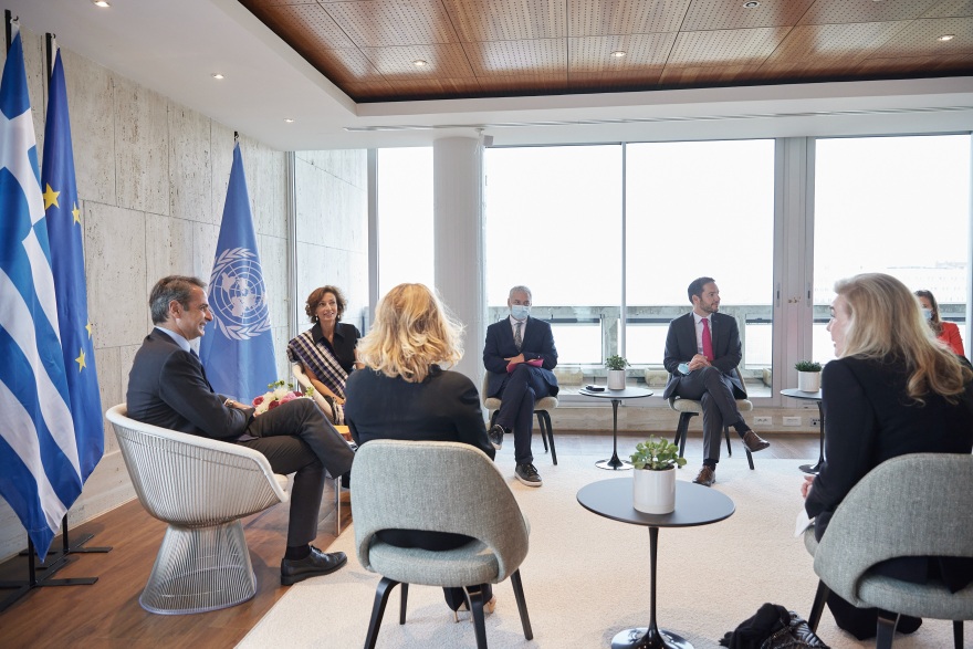 Συνάντηση Μητσοτάκη με Γενική Διευθύντρια της UNESCO: Συζήτησαν για Αγία Σοφία και Μονή της Χώρας