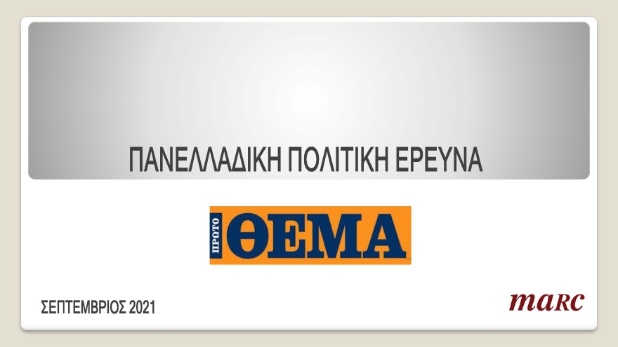 Γκάλοπ MARC για το «ΘΕΜΑ»: Στις 11,4 μονάδες η διαφορά της ΝΔ με τον ΣΥΡΙΖΑ
