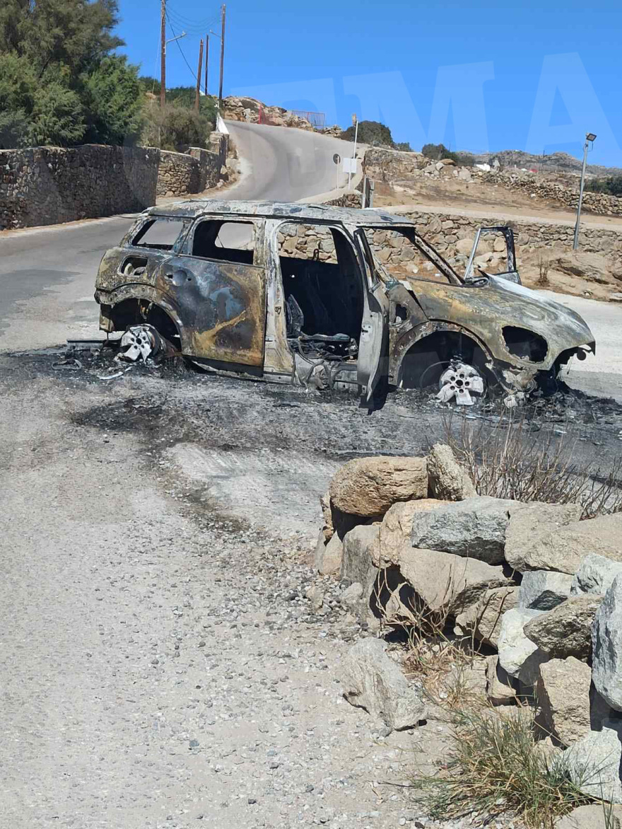 Θρίλερ με καμένο Mini Cooper στη Μύκονο - Ανοιχτά όλα τα ενδεχόμενα