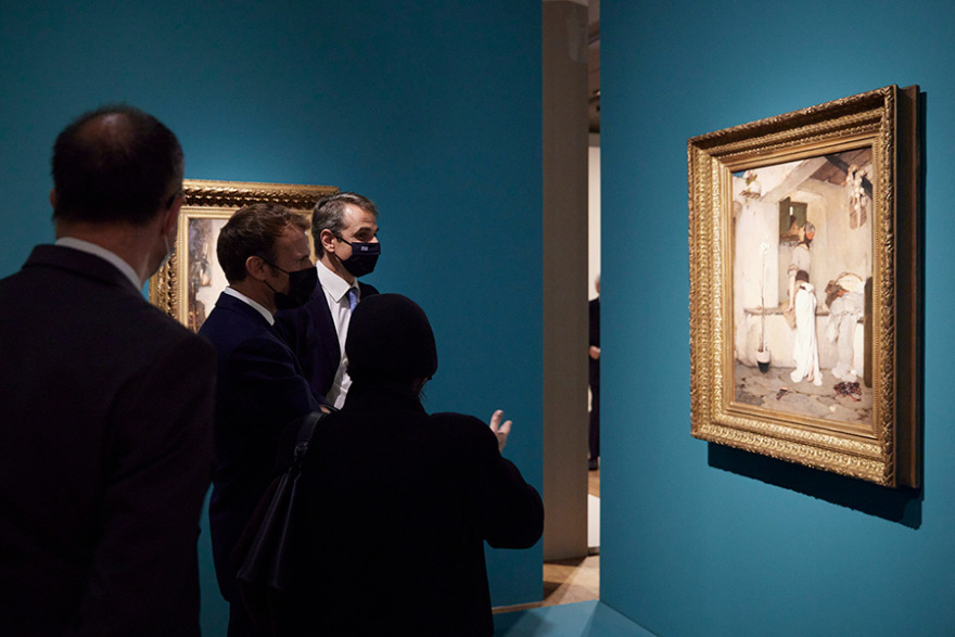 Μητσοτάκης και Μακρόν στο Λούβρο: «Ιστορία αγάπης» η σχέση των δύο χωρών, λέει ο Γάλλος πρόεδρος - Δείτε φωτογραφίες