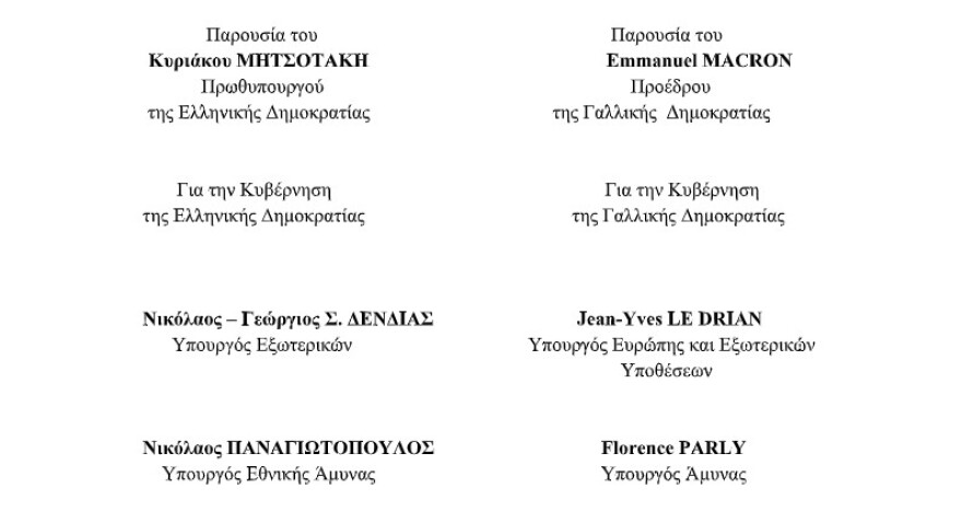Αυτή είναι η αμυντική συμφωνία Ελλάδας - Γαλλίας - «Κλειδί» το άρθρο 2 για το αμυντικό δόγμα