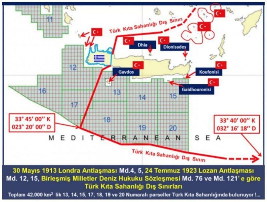 Προκλητικοί και ανιστόρητοι ισχυρισμοί Τούρκου απόστρατου: «Τα 3/4 της Κρήτης ανήκουν στην Τουρκία»